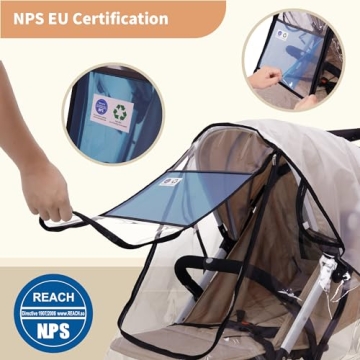 Bemece Universal Stroller Rain Cover for All Weather