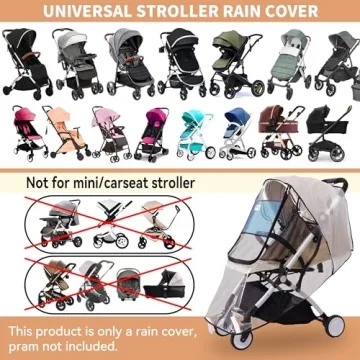 Bemece Universal Stroller Rain Cover for All Weather