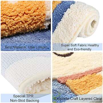 Cute Shaggy Bath Mat - Ultra Absorbent & Non-Slip Rug
