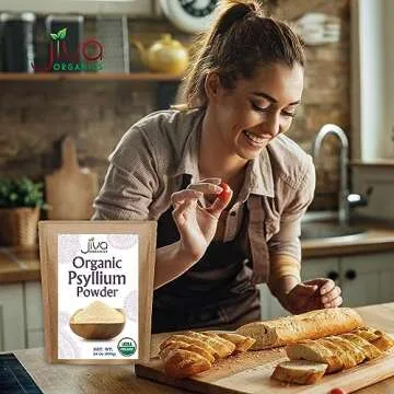 Jiva Organics Psyllium Husk Powder - Keto Friendly Fiber