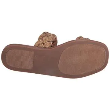 Steve Madden Women's Glitzy Newbie Flat Sandals