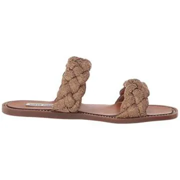 Steve Madden Women's Glitzy Newbie Flat Sandals