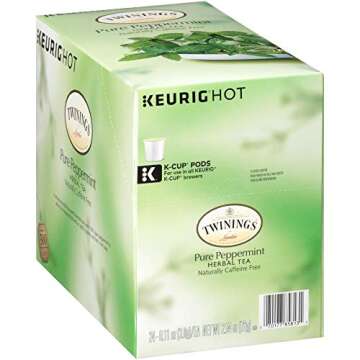 Twinings of London Pure Peppermint Tea K-Cups for Keurig®, 24 Count