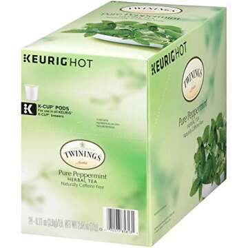 Twinings of London Pure Peppermint Tea K-Cups for Keurig®, 24 Count