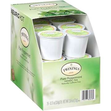 Twinings of London Pure Peppermint Tea K-Cups for Keurig®, 24 Count