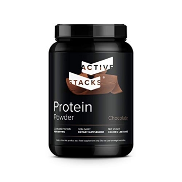 Active Stacks Beef Protein Isolate Powder, Chocolate - Dairy Free with Natural Collagen for Keto, Pa...