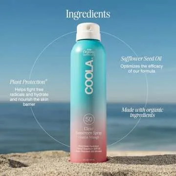 Coola Sunscreen SPF 50 Spray - Vegan & Skin Nourishing
