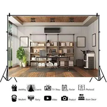 DASHAN 6x4ft Polyester Photography Backdrop for Events