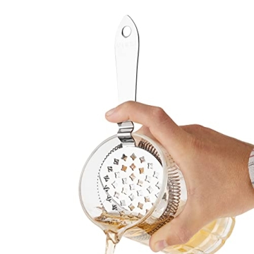 Viski Antique Hawthorne Strainer for Classic Cocktails