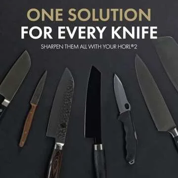 HORL 2 Walnut Rolling Knife Sharpener - Kitchen Knife Sharpener for Razor Sharp Edges Made in Germany - Easy Knife Sharpening Kit - Knife Sharpener Roller with Magnetic Holder with 15 & 20 Degrees