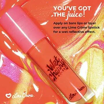 Lime Crime Wet Cherry Lip Gloss Extra Poppin - High Shine