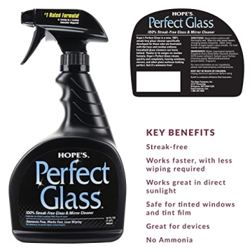 HOPE'S Perfect Glass Cleaner - Streak-Free and Safe