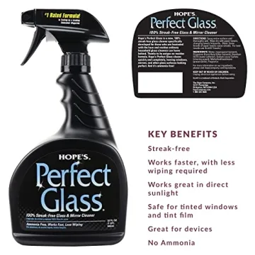 HOPE'S Perfect Glass Cleaner - Streak-Free and Safe