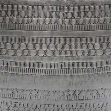 Stylish 30 Inch Metal Coffee Table in Antique Silver