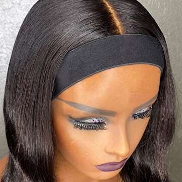 Atimiaza Elastic Lace Melting Bands for Wigs, Lace Front Edge Wrap to Lay Edges (Pack of 2)