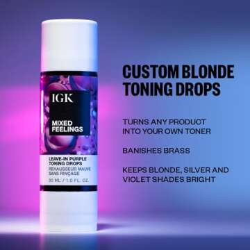 IGK Mixed Feelings Leave-In Blonde Toning Drops 30 ml / 1 oz