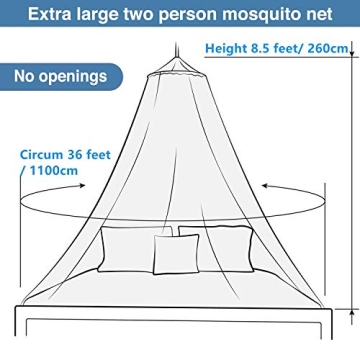 AIFUSI King Size Mosquito Net Breathable Elegant Bed Canopy