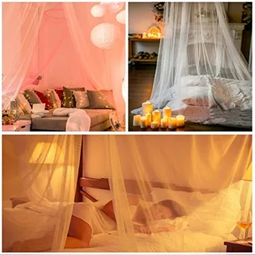 AIFUSI King Size Mosquito Net Breathable Elegant Bed Canopy