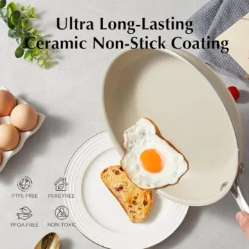 Redchef Ceramic Non-Stick Frying Pans Set for Healthy Cooking