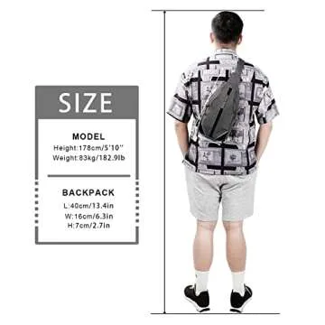 WATERFLY Anti Theft Mini Crossbody Sling Backpack