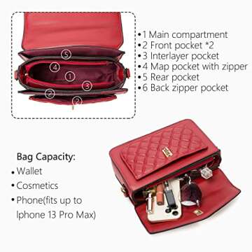 Stylish MBDFUT Crossbody Bags for Women - Quilted Elegance