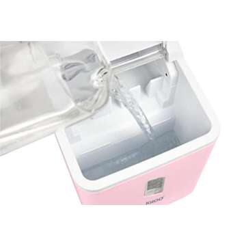 Igloo Automatic Ice Maker, Self- Cleaning, Countertop Size, 26 Pounds in 24 Hours, 9 Large or Small Ice Cubes in 7 Minutes, LED Control Panel, Scoop Included, Perfect for Water Bottles, Mixed Drinks