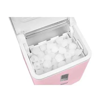Igloo Automatic Ice Maker, Self- Cleaning, Countertop Size, 26 Pounds in 24 Hours, 9 Large or Small Ice Cubes in 7 Minutes, LED Control Panel, Scoop Included, Perfect for Water Bottles, Mixed Drinks