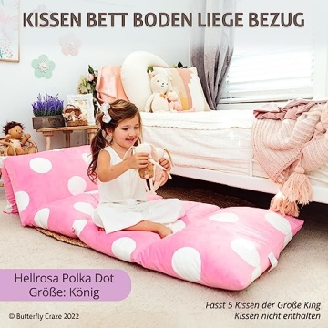 Butterfly Craze Kids Floor Pillow Lounger - Cozy Comfort