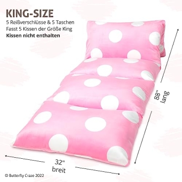 Butterfly Craze Kids Floor Pillow Lounger - Cozy Comfort