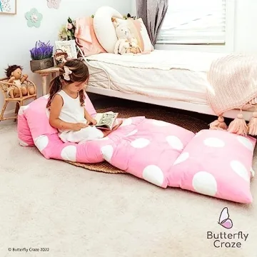 Butterfly Craze Kids Floor Pillow Lounger - Cozy Comfort