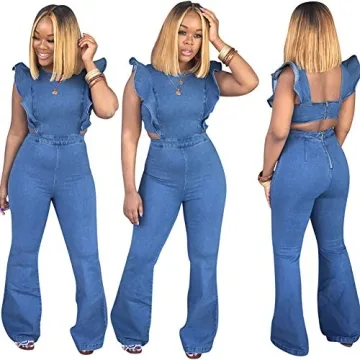 Stylish ECHOINE Women’s Denim Jumpsuit for Any Occasion