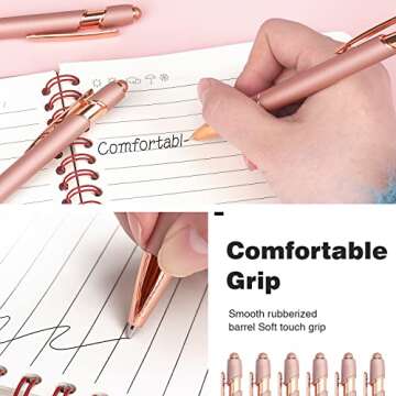 6 Pack 2-in-1 Stylus Ballpoint Pen Set for All Occasions