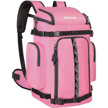 Durable Ski Boot Bag - Waterproof Travel Backpack 60L