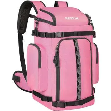 Durable Ski Boot Bag - Waterproof Travel Backpack 60L