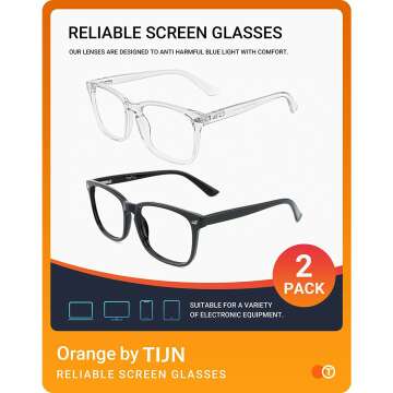 Blue Light Blocking Glasses for Men and Women - TIJN