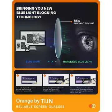 Blue Light Blocking Glasses for Men and Women - TIJN