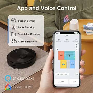 roborock Q5 Robot Vacuum Cleaner, Strong 2700Pa Suction, Upgraded from S4 Max, LiDAR Navigation, Multi-Level Mapping, 180 mins Runtime, No-go Zones, Ideal for Carpets and Pet Hair