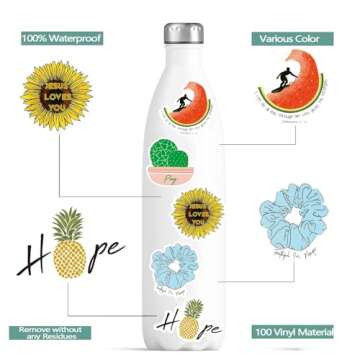 Inspirational Christian Stickers for Water Bottles & Gifts