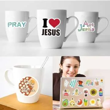 Inspirational Christian Stickers for Water Bottles & Gifts