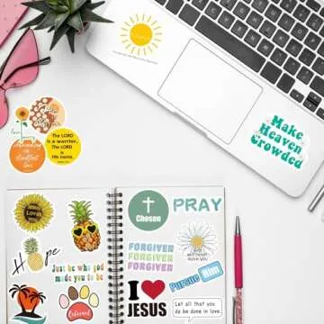 Inspirational Christian Stickers for Water Bottles & Gifts