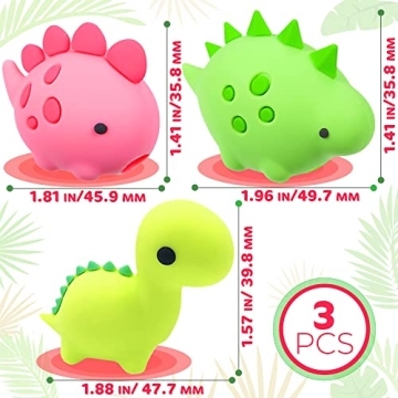 Cute Dinosaur Charging Cable Protectors - Set of 3