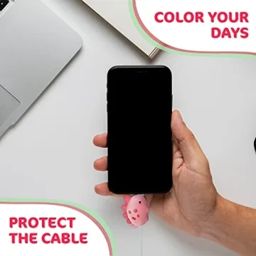 Cute Dinosaur Charging Cable Protectors - Set of 3