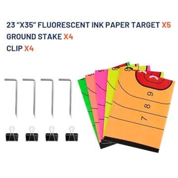 Highwild Adjustable Target Stand Base for Paper Shooting Targets Cardboard - H Shape - USPSA/IPSC - IDPA Practice - Upgraded Version (1 Pack)
