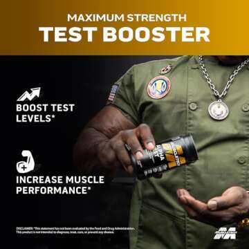 MuscleTech AlphaTest - Boost Testosterone with Tribulus Terrestris & Boron - 120 Capsules