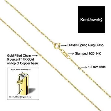 Elegant 14K Gold Filled Cable Chain Necklace for All Occasions