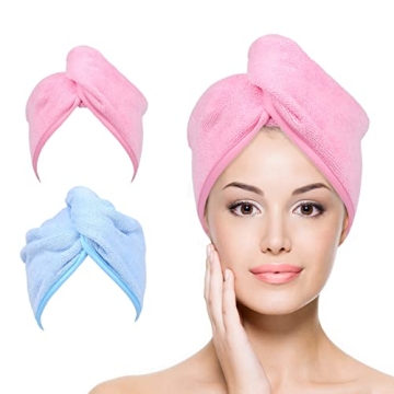 YoulerTex Ultra Plush Microfiber Hair Towel Wrap for Women - Perfect for Curly Hair