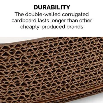 Furhaven Scratching Pad Ball Track Cat Toy w/ Catnip for Indoor Cats - Hexagonal Busy Box Scratcher - Rainbow Scales, One Size