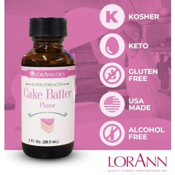 LorAnn Super Strength Cake Batter Flavor 1 oz Bottle