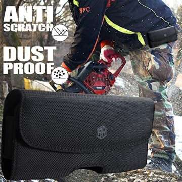 Premium AH Men Phone Holster Case with Belt Clip