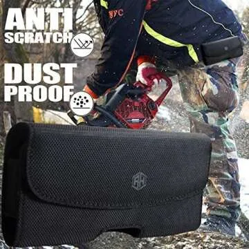 Premium AH Men Phone Holster Case with Belt Clip